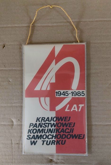 Proporczyk PKS Turek PRL autobus Autossn Jelcz ogórek