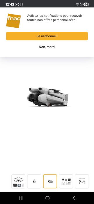 DJI Pack Mini 3 Voe Plus (RC), Dron Mini com câmara leve e dobrável