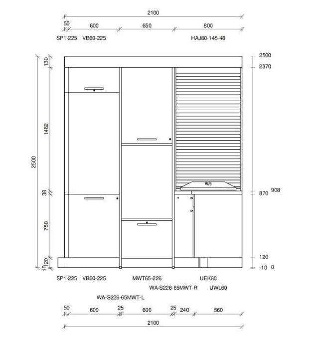 Meble Nolte z ekspozycji (pralnia)