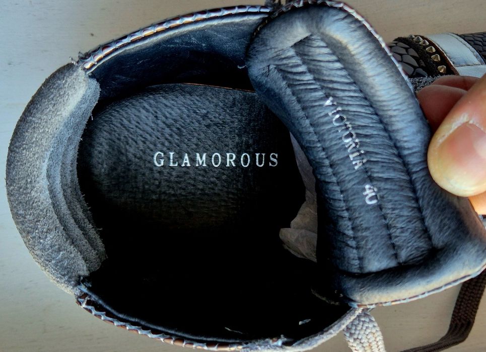 GLAMOROUS roz. 40 skóra naturalna zamsz stan idealny / nowe