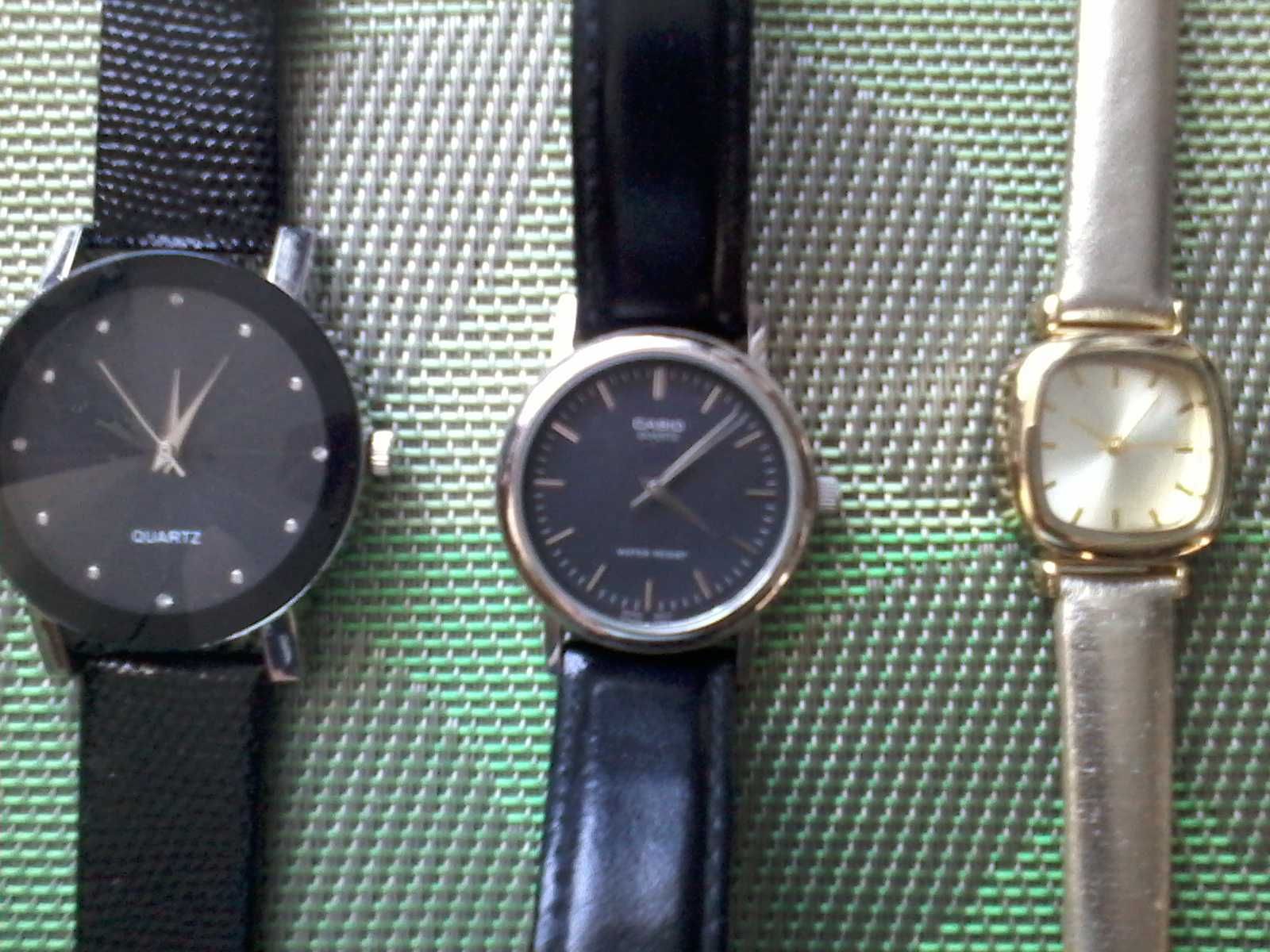 zegarki na rękę różne 7 sztuk