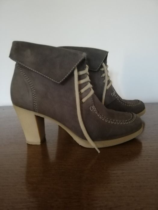 botki damskie 38 markowe But-S skóra naturalna zamszowa fango