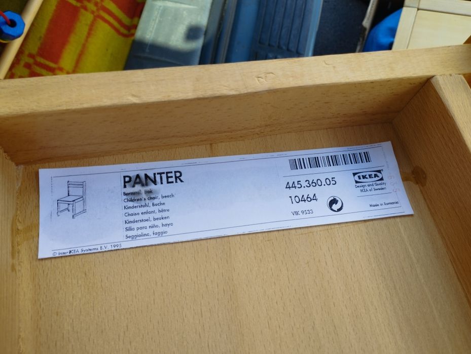 Krzesło krzesełko dziecięce Ikea Panter 2szt