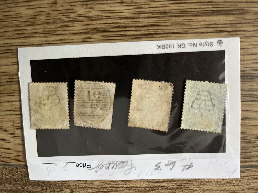 Mauritius znaczek  3X czerwony i niebieski