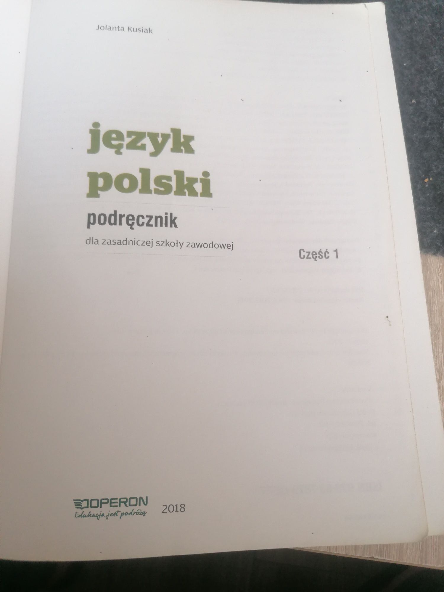 Język polski część 1 odkrywamy na nowo operon