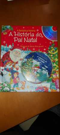 Livro a História do Pai Natal+ DVD 4-7 anos