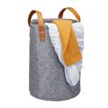 Kosz na pranie filcowy z uchwytami 28L Relaxdays