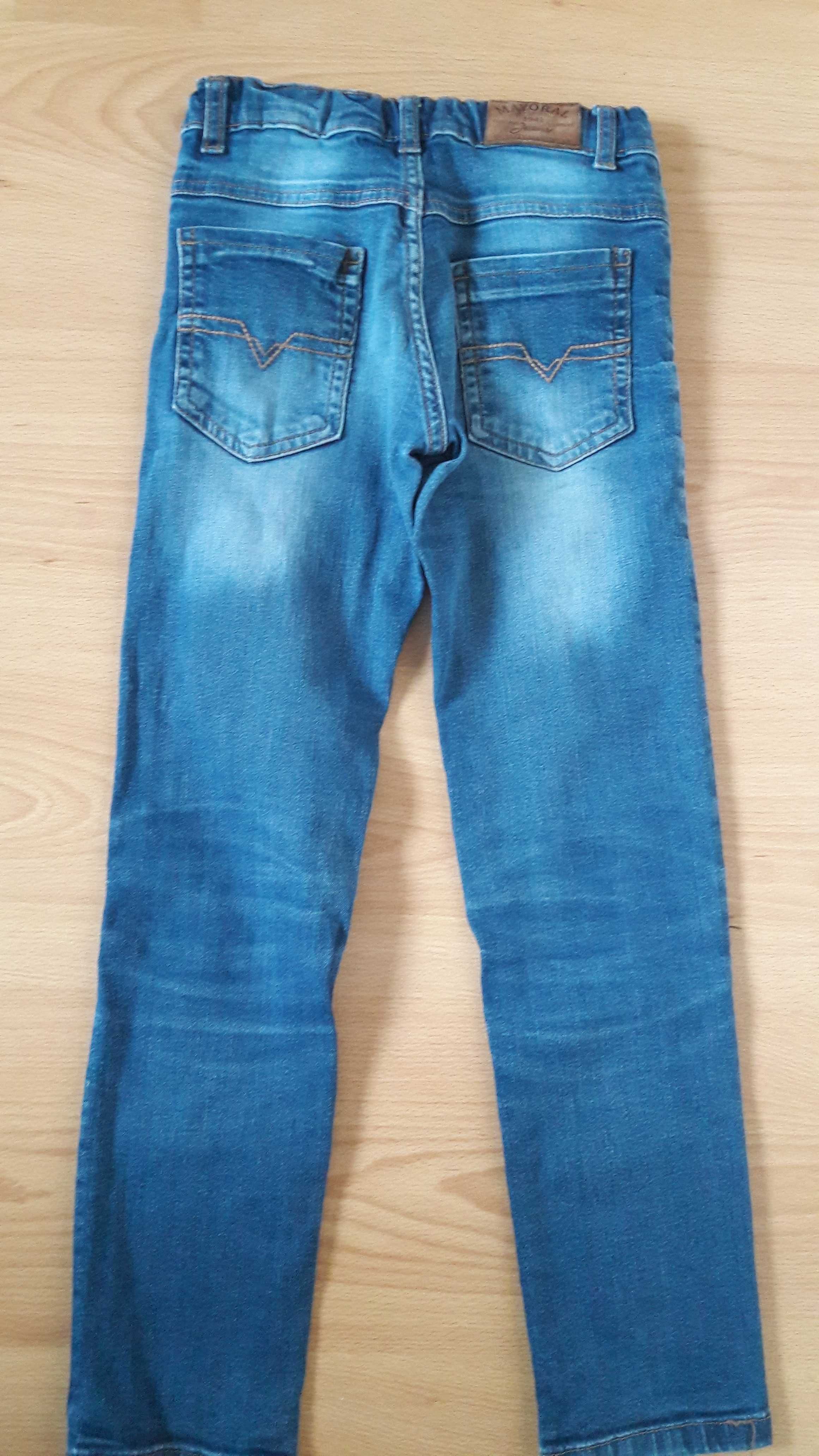 spodnie jeansy 128