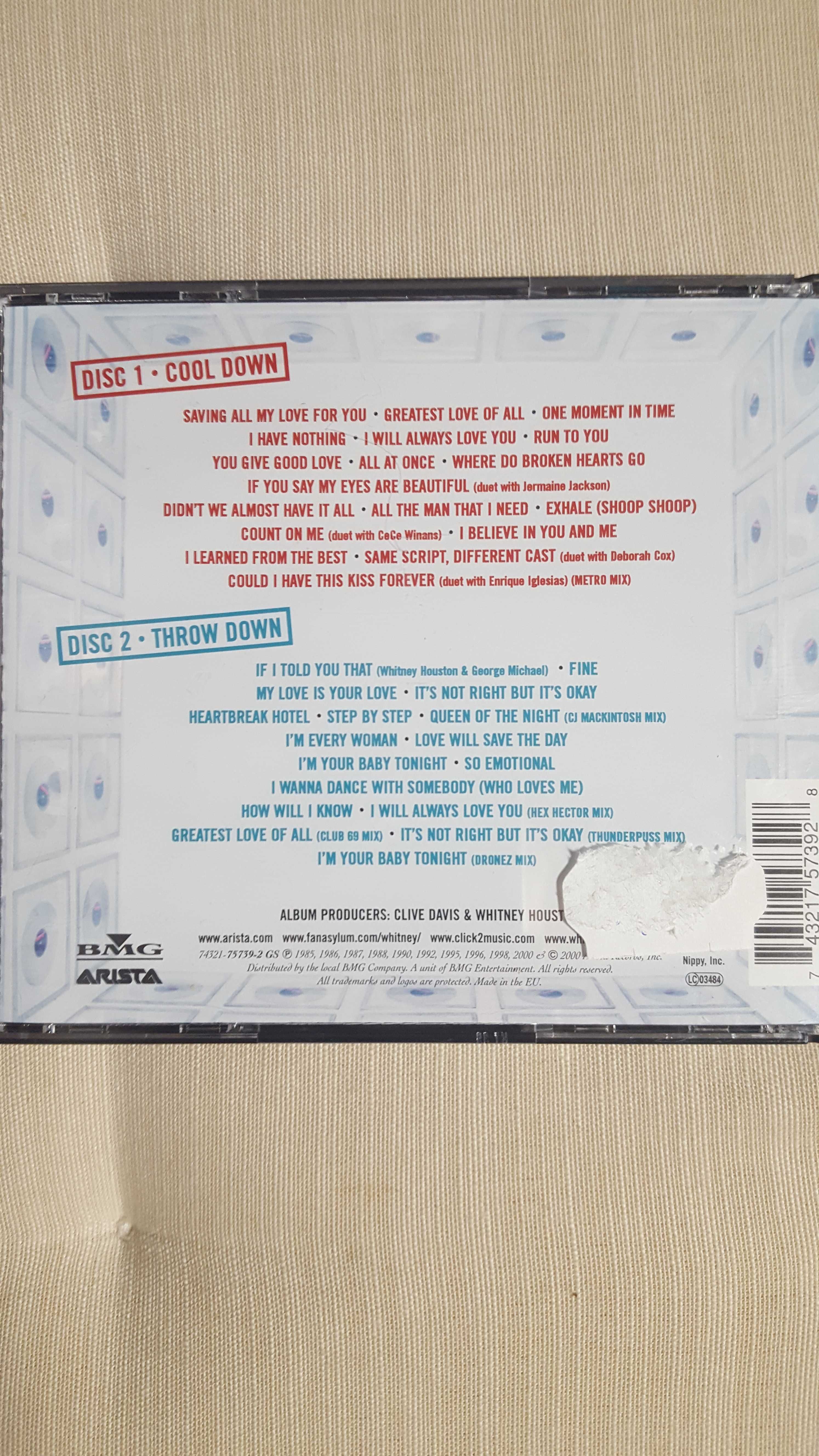 Whitney The Greatest Hits album 2 CD box