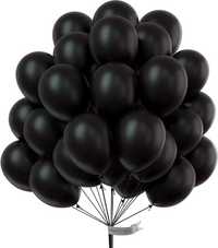 balony czarne partywoo 50szt. 30cm 12 cali dekoracja łuk urodziny