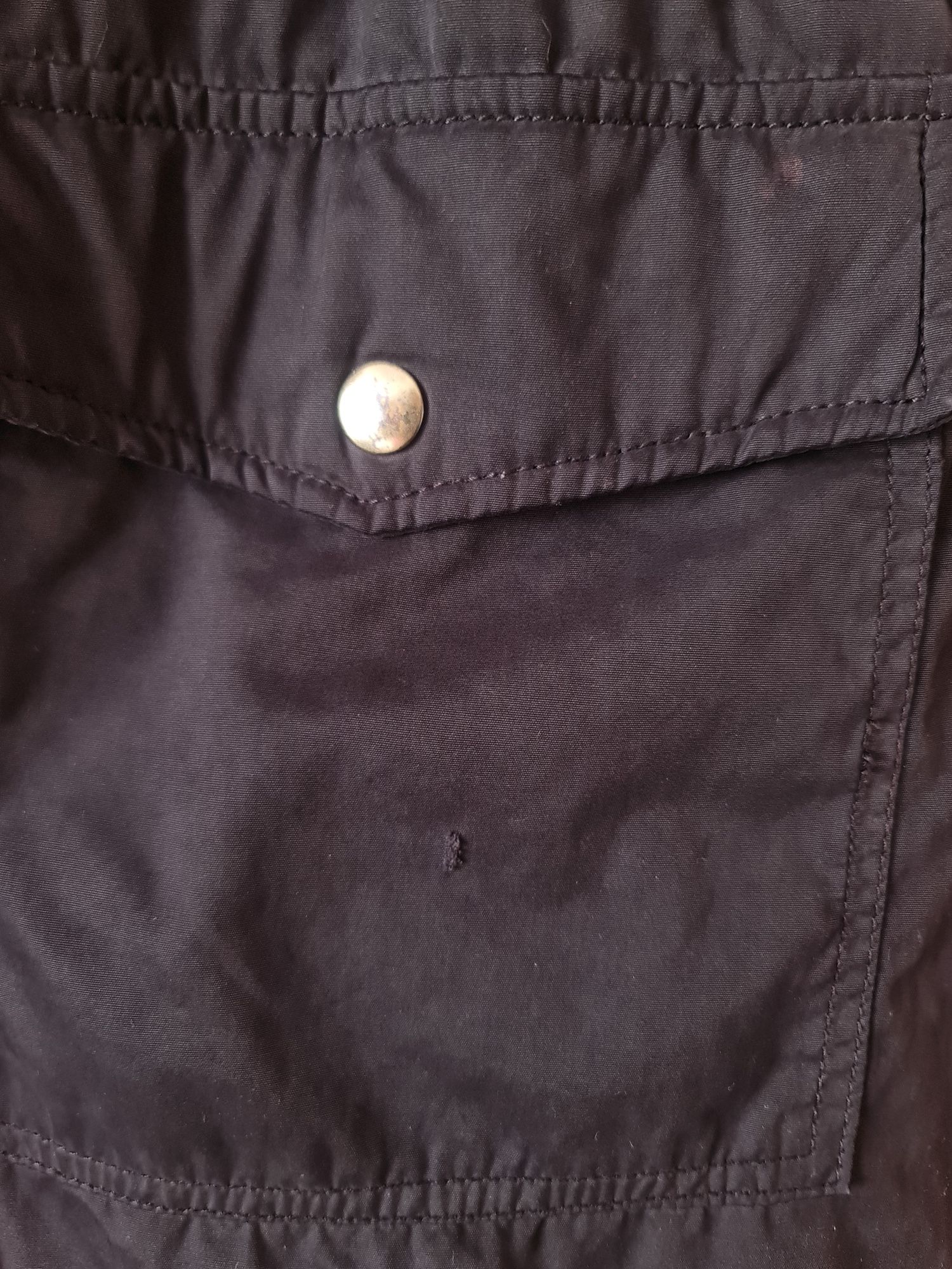 Kurtka damska czarna parka zimowa
