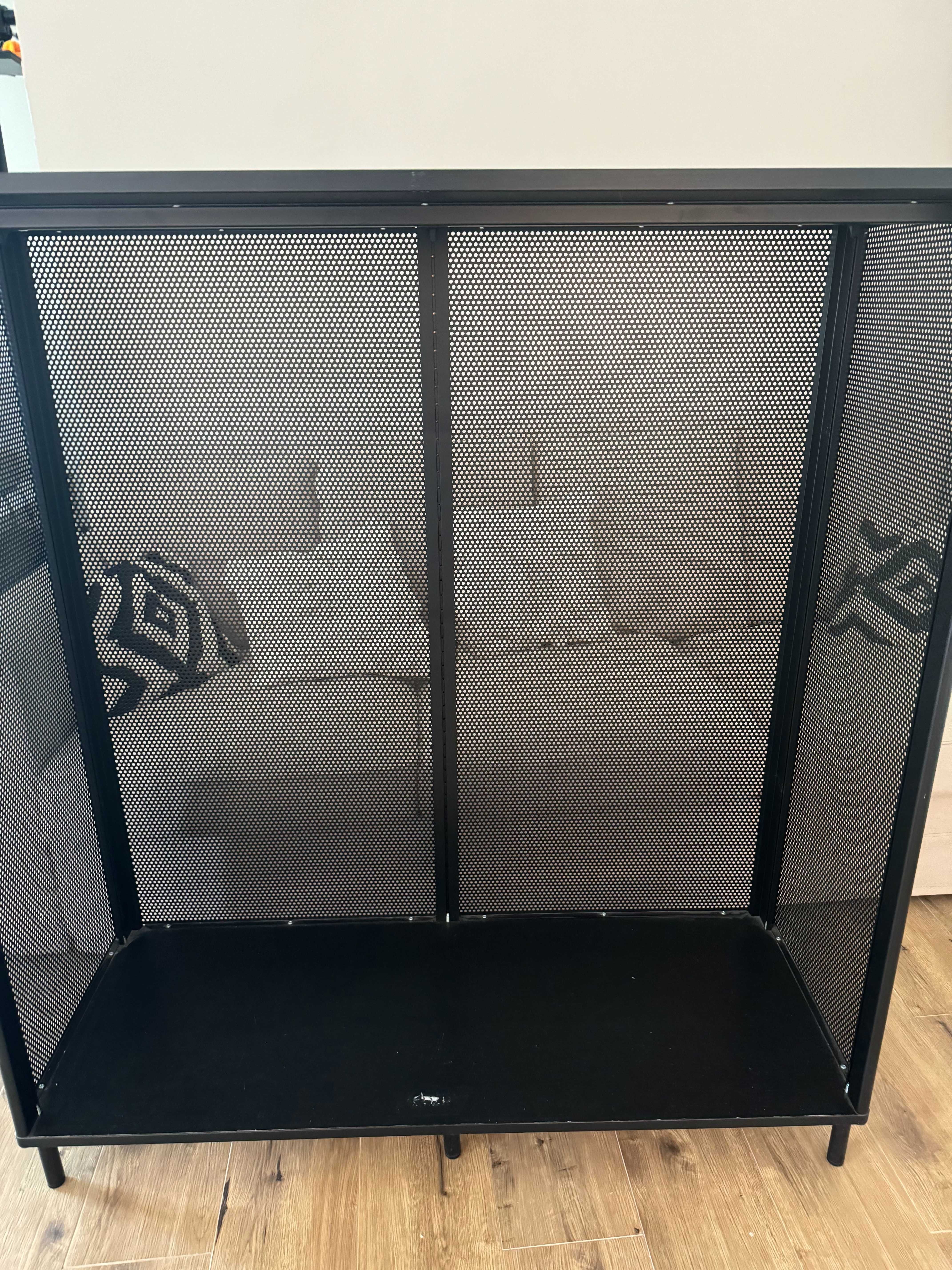 IKEA BEKANT Regał czarny 121x134 cm