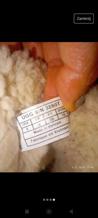 Buty zimowe Ugg dziecięce