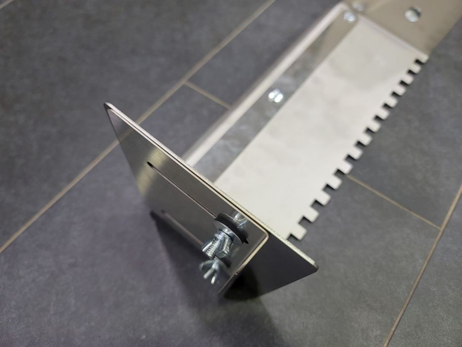 Гребенка роздвижная 607мм для клея Зуб 10мм Нержавейка 1,5мм Толщина