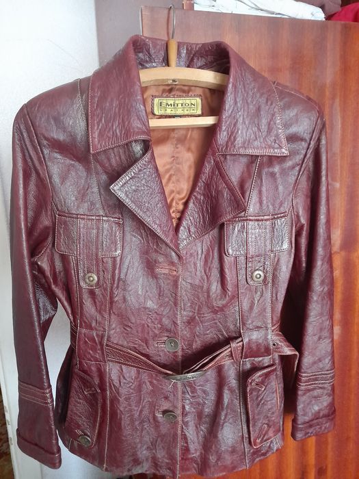 Куртка-пиджак кожаная