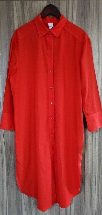 Нова сукня-сорочка H&M червоного коліру, розмір M/L/XL
