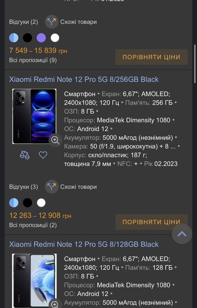 Xiaomi redmi note 12 pro 5g 8/128, хороший стан!