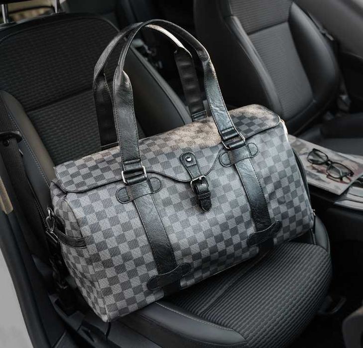 Чоловіча мужская стильная брендоваямодная сумка з відділом для взуття