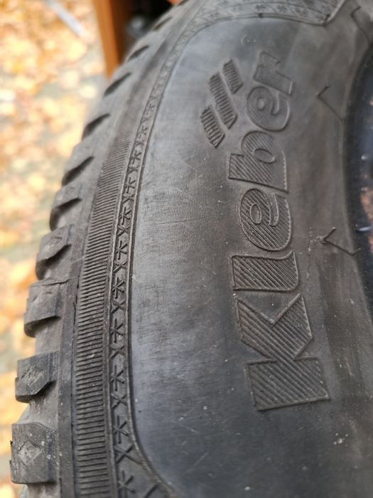 4 opony 195/65R15 zimowe, używane Kleber. Cena za sztukę.