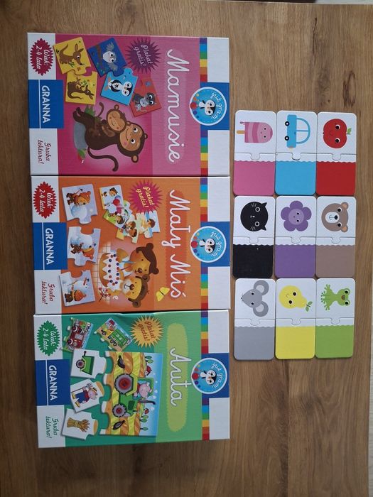 Puzzle zestaw 4szt. ukladanek Granna i Czuczu