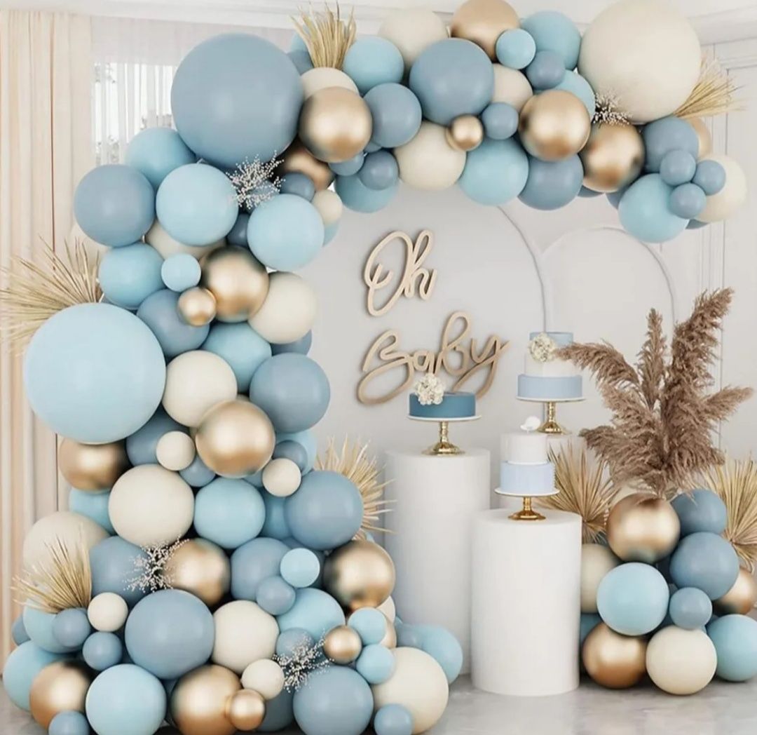 Girlanda balonowa balony 135 el na wesele ślub komunię chrzest ściankę