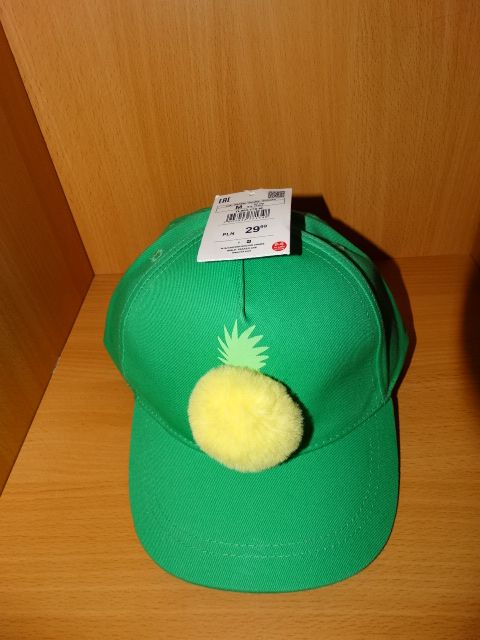 MiszMasz# Czapka z daszkiem Ananas Bejsbolówka RESERVED + Bańki! Nowa!