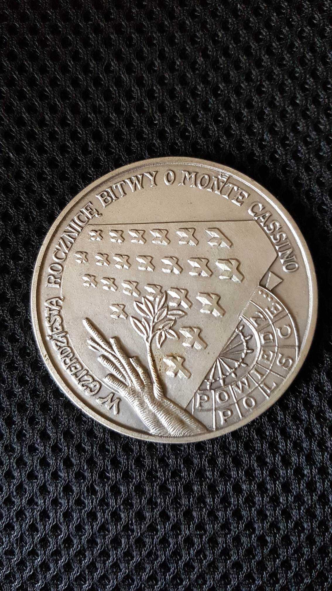 Medal wydany w 40-rocznicę bitwy  o Monte Cassino