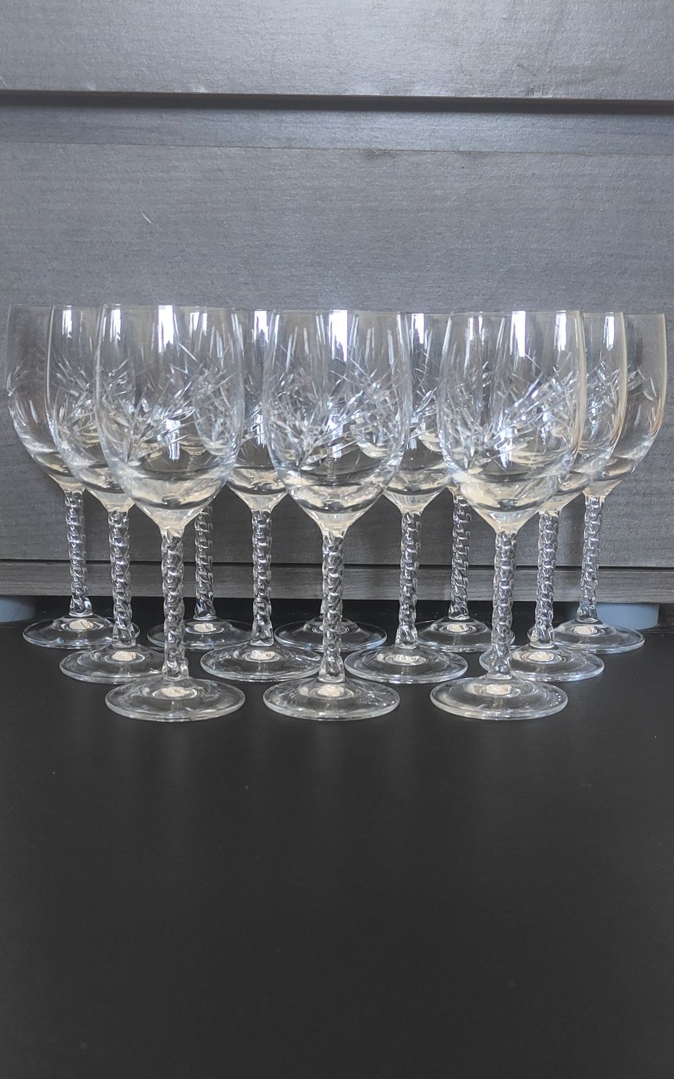Copos Cristal d'Arques Fleury Taille Epi