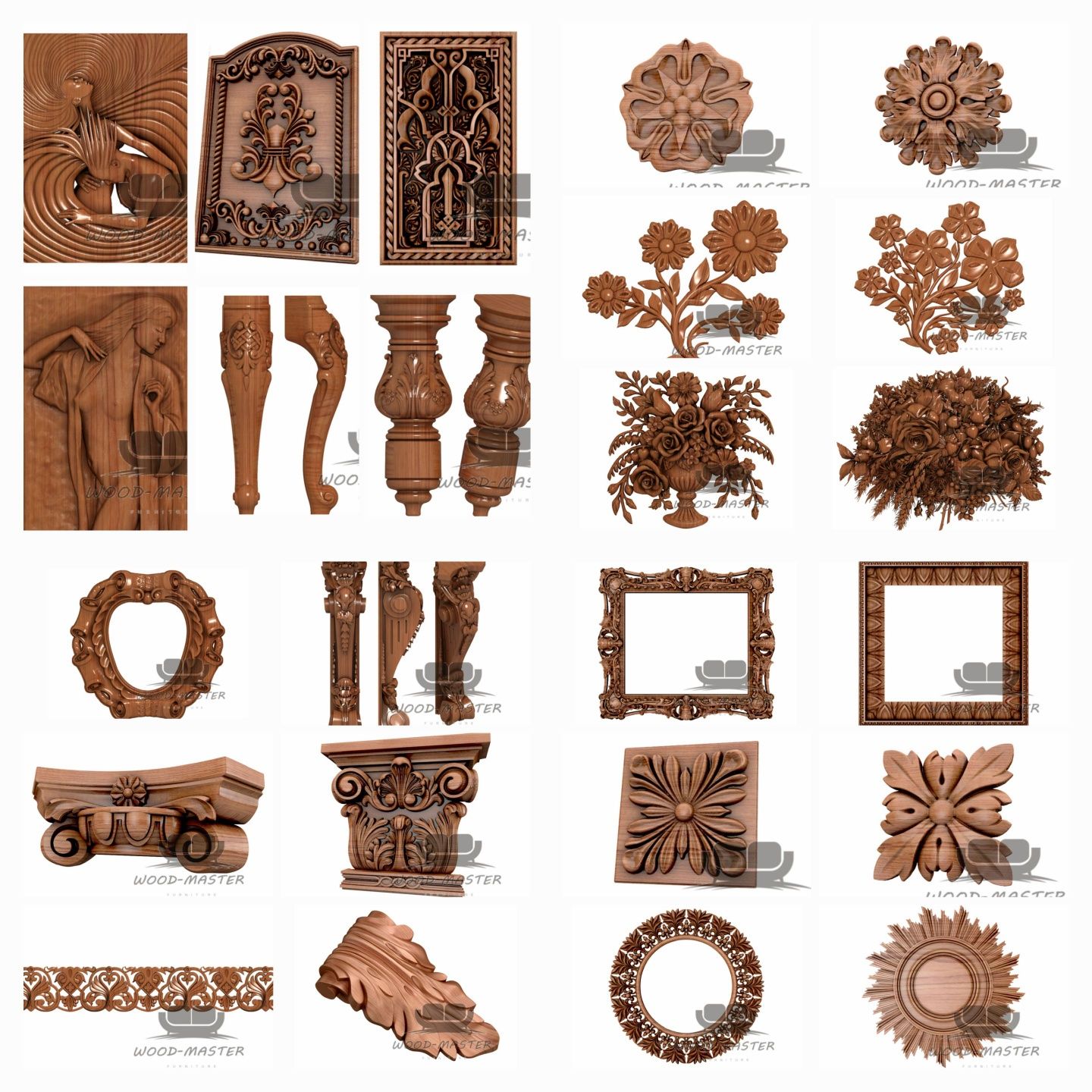 3Д моделі для ЧПУ, stl models for CNC 3D Printer