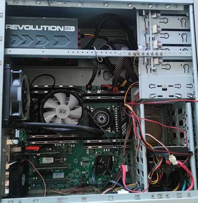 Двопроцесорний сервер HUANANZHI X79-16D DUAL 2x E5 2670 v2 DDR3 384GB