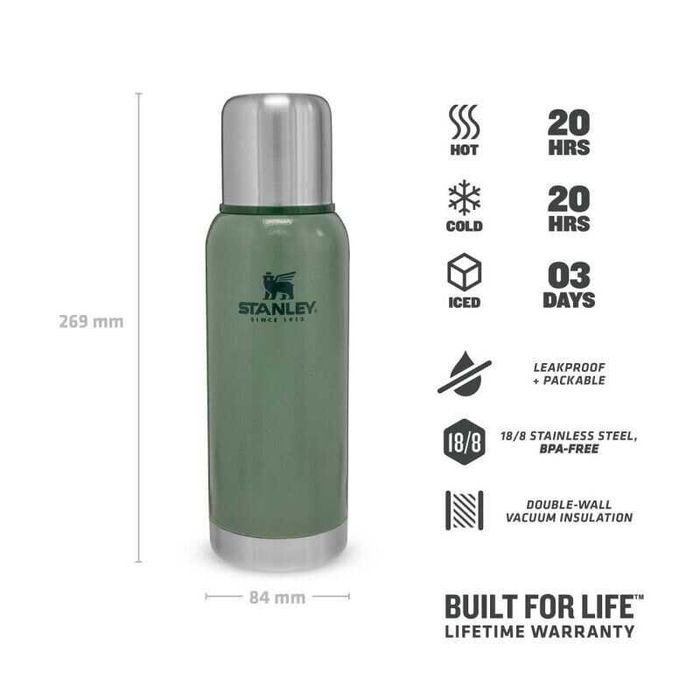 Stanley Adventure Bottle 0.73л. USA-720 - Класичний Зелений