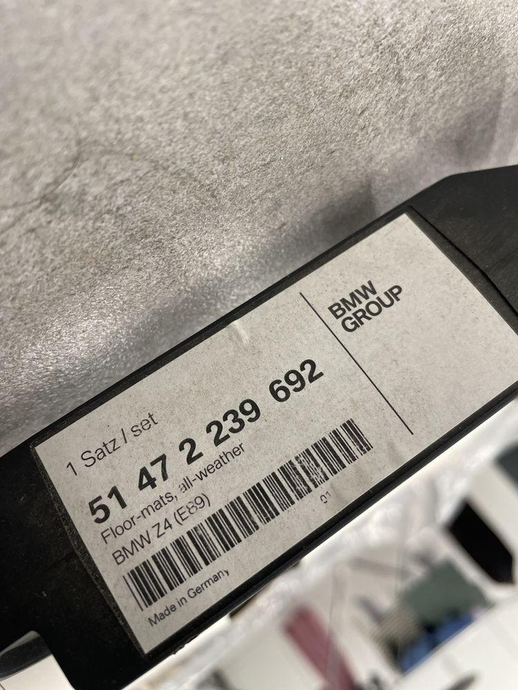 Tapetes originais BMW z4 (E89) nunca usados