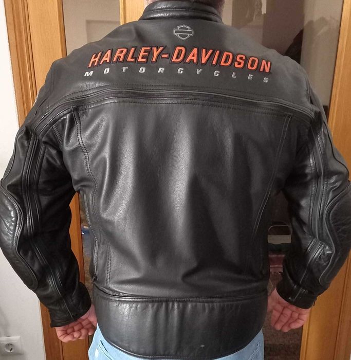 casaco em pele harley davison