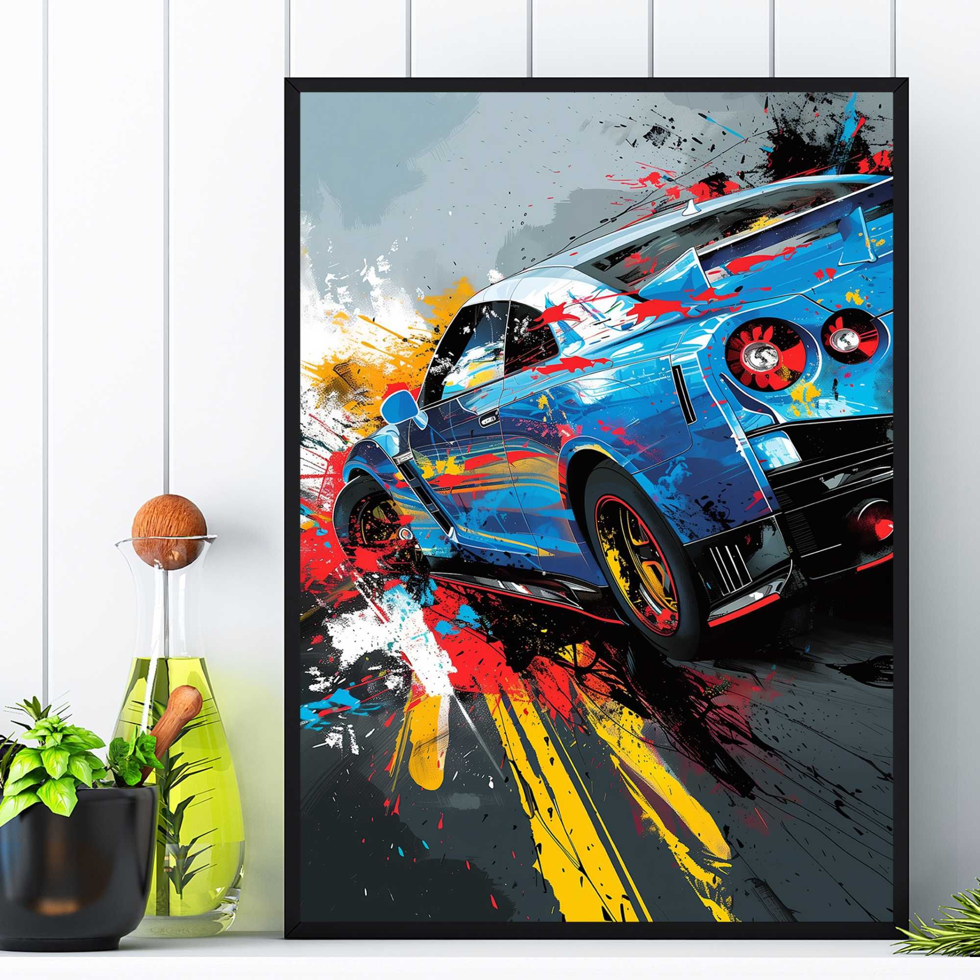plakat auto-moto, plakat obraz grafika samochodu, obraz samochód