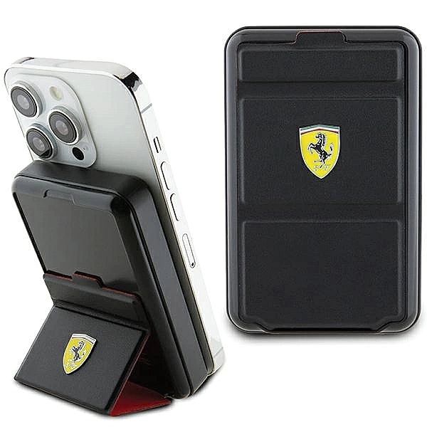 Powerbank Ferrari Metal Logo MagSafe indukcyjny 15W 10000 mAh z funkcj