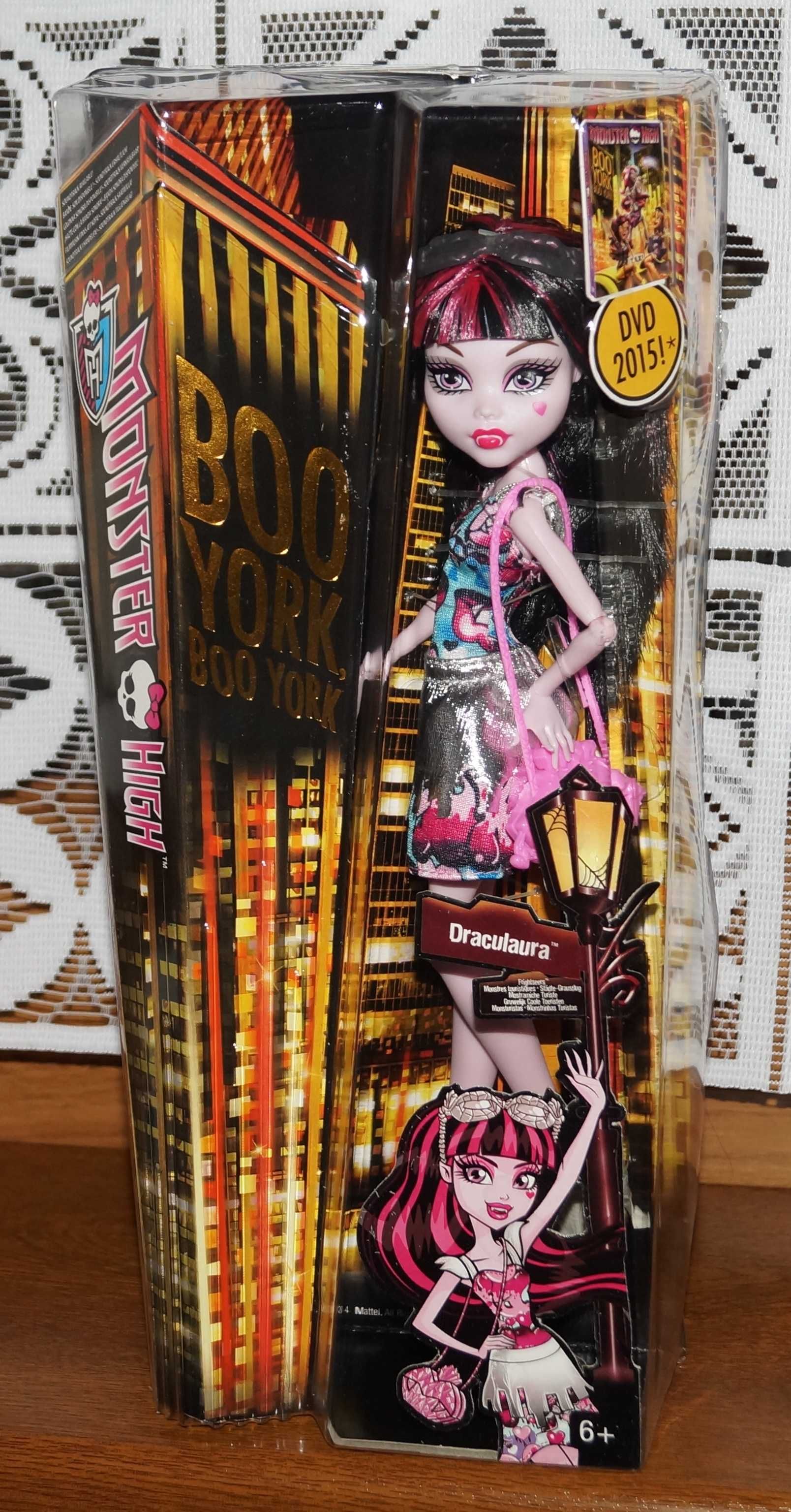 Monster High DRACULAURA BOO YORK Mattel lalka NOWA unikat oryginał