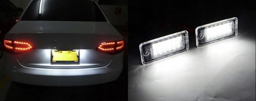 Led,Підсвітка,Подсветка,Номера,Audi,Ауді,A3 8P,A4 B6,B7,A6 C6,A8 D3,Q7