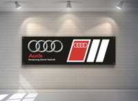 Baner plandeka 150x60 Audi Sport sline