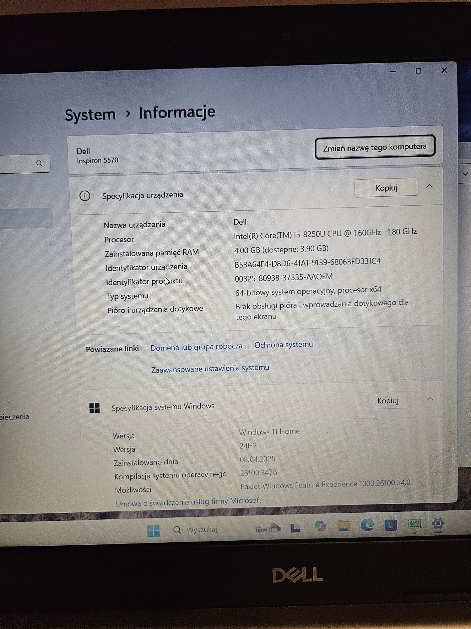 Laptop Dell inspirion  15 series 500 i5 SSD 256GB  Radeon R7