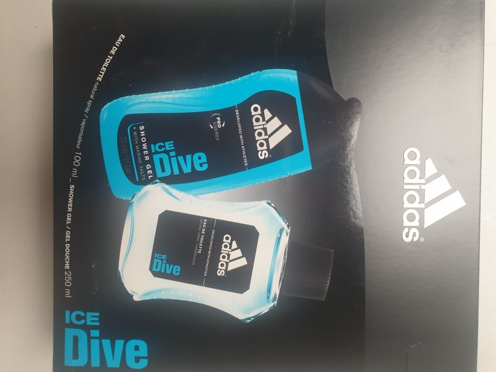 COTY Adidas Ice Dive zestaw EDT 100m l+ SG 250ml
