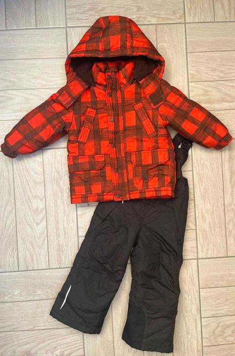 Зимовий комплект на 2 р полукомбінезон та куртка як Reima