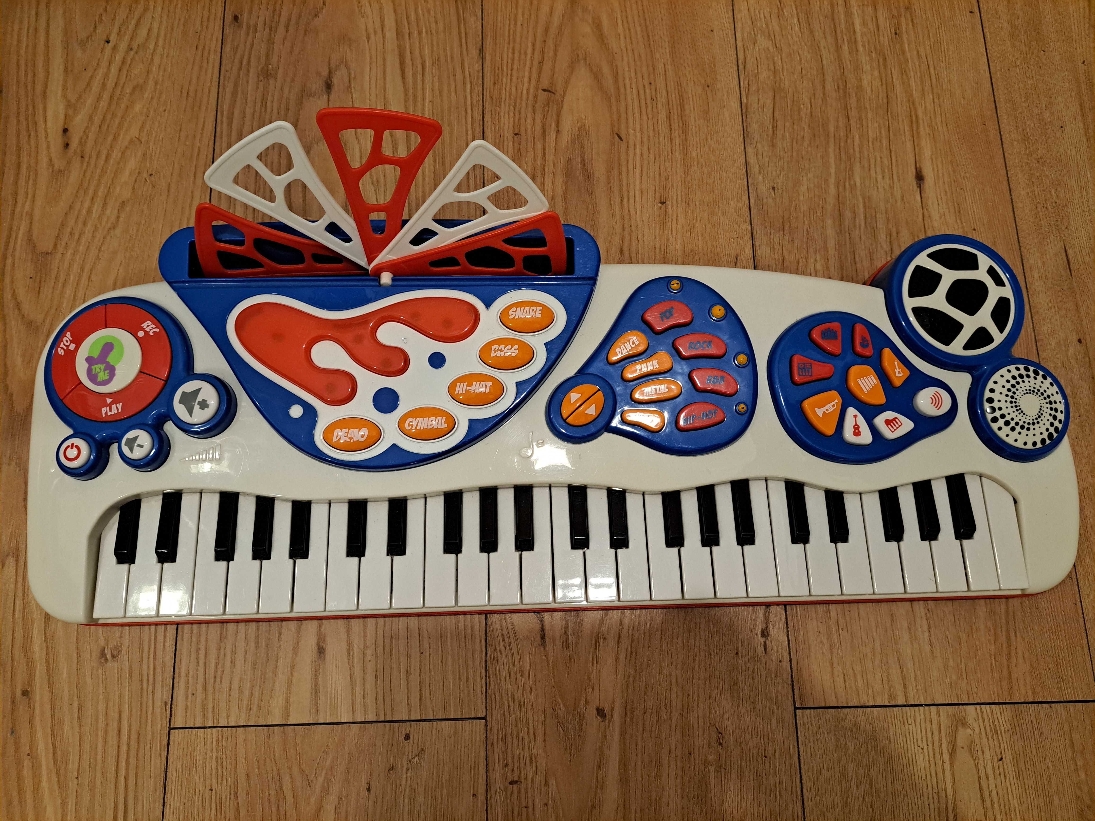 pianino keyboard dla dzieci Smyk, nagrywanie, wiele funkcji