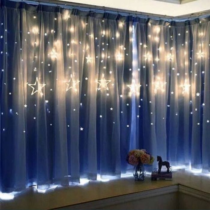 Гірлянда штора "Зірки"