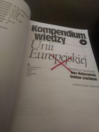 Kompendium wiedzy o unii europejskiej