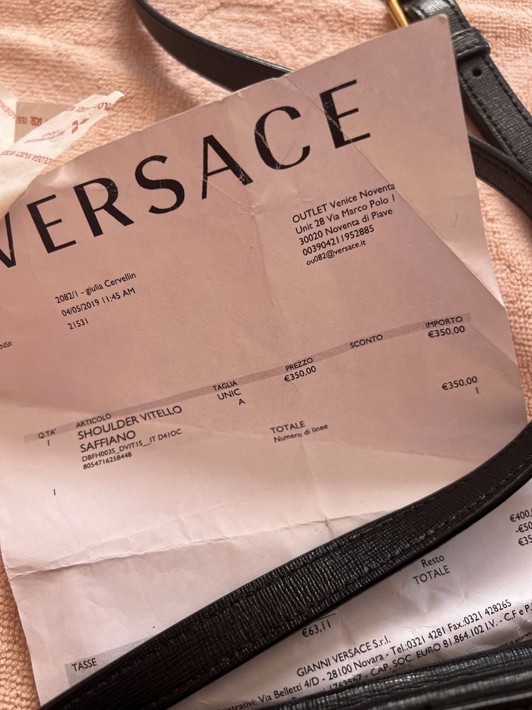 Oryginalna camera bag Versace