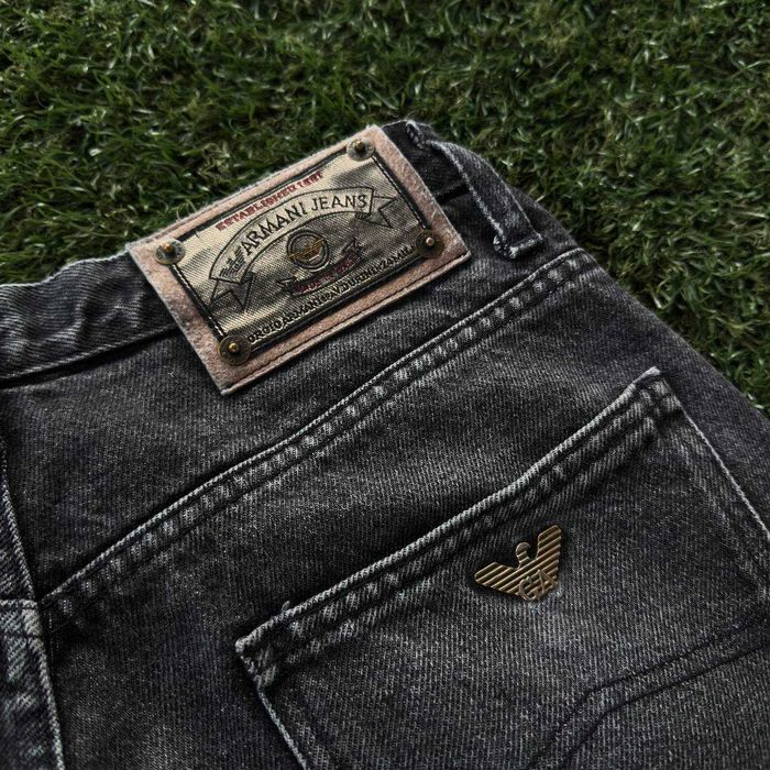 Armani Jeans Metal Logo Vintage Широкие Джинсы [M]