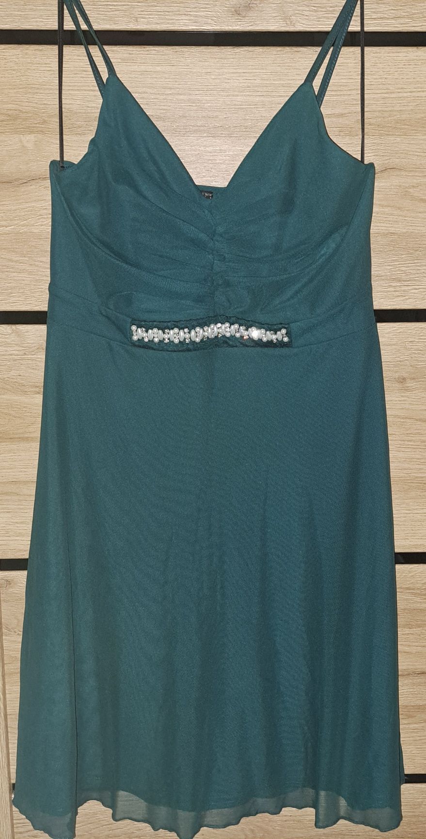Nowa sukienka bodyflirt r 38 zdobiona perłami na ramiączka