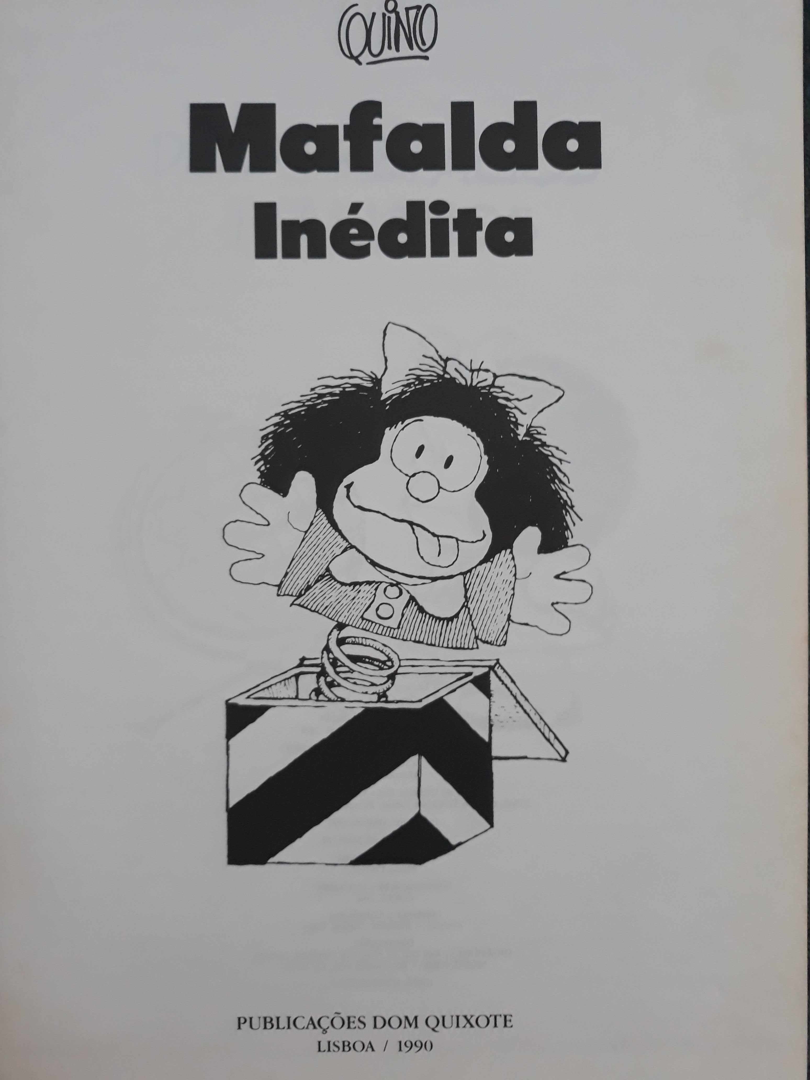 Livro Quino - Mafalda Inédita das Publicações D. Quixote 1990