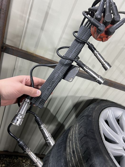 Провода высоковольтные beru с крышкой трамблера ауди 2.3