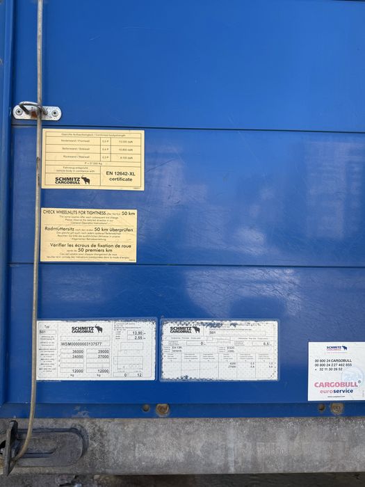Продам тентований н/причіп SCHMITZ CARGOBULL S01 2011 р.
